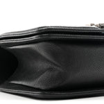Caviar Quilted Small Boy Flap Black