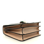 Calfskin Serpenti Forever Top Handle Beige Green