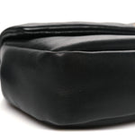 Plunged Lambskin Calypso Black
