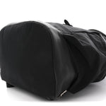 Nylon Grained Calfskin Watson Diaper Bag Black