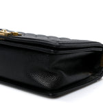 Caviar Quilted Medium Boy Flap Black