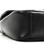 Calfskin Matelasse Small GG Marmont Shoulder Bag Black