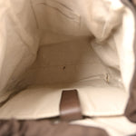 GG Supreme Monogram Medium Ophidia Double Buckle Backpack Brown