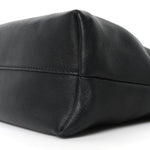 Mellow Nappa Medium Donut Chain Flamenco Knot Clutch Black