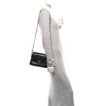 Dollar Calfskin Interlocking G Crossbody Bag Black