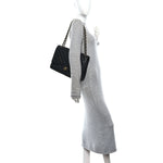 Caviar Quilted Maxi Double Flap Black