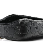 Lambskin Embossed Mini GG Milano Top Handle Shoulder Bag Black