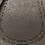 Calfskin Medium Marcie Round Crossbody Bag Cashmere Grey