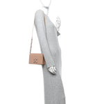 OFF WHITE Patent Jitney 0.5 Crossbody Bag Nude