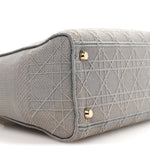 Canvas Embroidered Cannage Medium Lady D-Lite Gray