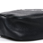 Pebbled Calfskin Mini Soho Disco Bag Black