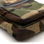 Canvas Calfskin Camouflage Sid Messenger Bag Green