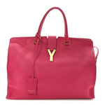 Calfskin Large Classic Y Cabas Fuchsia