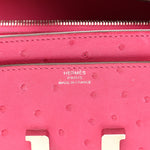 Ostrich Constance Long Wallet Rose Tyrien