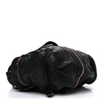 Lambskin Marti Backpack Bag Washed Black Rose Gold Hardware