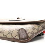 GG Supreme Monogram Neo Vintage Web Belt Bag Brown