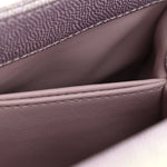 Metallic Caviar Quilted Mini Coco Handle Flap Light Pink