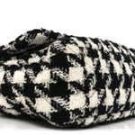 Tweed Quilted Maxi Chanel 19 Flap Black Ecru White