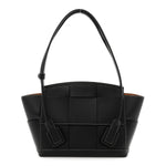 French Calfskin Maxi Intrecciato Arco 33 Black