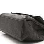 Calfskin Crocodile Embossed Medium West Hollywood Monogram Fold-Over Earth
