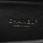 Caviar Quilted Small CC Filigree Vanity Case Beige Black