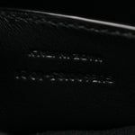 Grain De Poudre Textured Mixed Matelasse Triquilt Medium Monogram Satchel Black