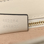 GG Supreme Monogram Horsebit 1955 Shoulder Bag Beige Mystic White