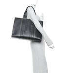 Calfskin Large Woody Tote Black