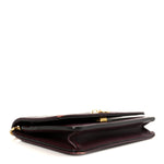Shiny Nappa Trapuntata Dotcom Tube Wallet On Chain Bordeaux