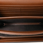 Cellarius Calfskin GG Marmont Chain Wallet Nut Brown