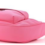 Recycled Sport Nylon Chain Logo Medium Raver Bag Fluo Pink Black