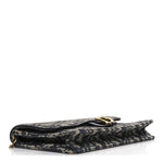 Oblique Saddle Chain Pouch Blue