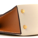Epsom Horseshoe Mini Kelly Sellier 20 Craie Gold
