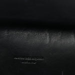Calfskin Studded Skull Envelope Clutch Black