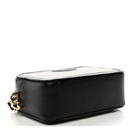 Glazed Fabric Vitello Century FF 1974 Stamp Patch Mini Camera Case Mogano Panna Black