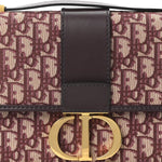 Oblique 30 Montaigne Flap Bag Burgundy