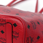 Visetos Medium Liz Reversible Shopper Tote Ruby Red