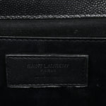 Grain De Poudre Medium Classic Monogram Monochrome Kate Satchel Black
