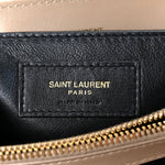 Calfskin Y Quilted Monogram Small Loulou Chain Satchel Dark Beige