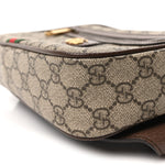 Soft GG Supreme Monogram Medium Ophidia Belt Bag Dark Brown