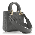 Lambskin Cannage Small My ABCDior Lady Dior Grey