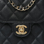 Caviar Quilted Classic Phone Holder Black