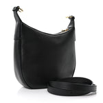Supple Calfskin Cuir Triomphe Small Heloise Shoulder Bag Black