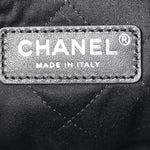 Metallic Shaded Calfskin Quilted Chanel 22 Black Silver
