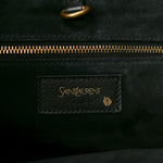 Santorini Lux Calfskin Y Drawstring Tote Black
