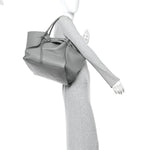 Supple Grained Calfskin Medium Big Bag Grey