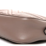 Calfskin Matelasse Small GG Marmont Chain Shoulder Bag Porcelain Rose
