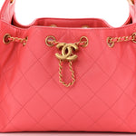 Caviar Quilted Mini Chanel 25 Handbag Coral