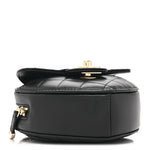 Lambskin Quilted CC In Love Heart Clutch With Chain Black
