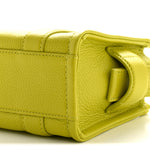 Grained Calfskin Micro The Tote Bag Citronelle